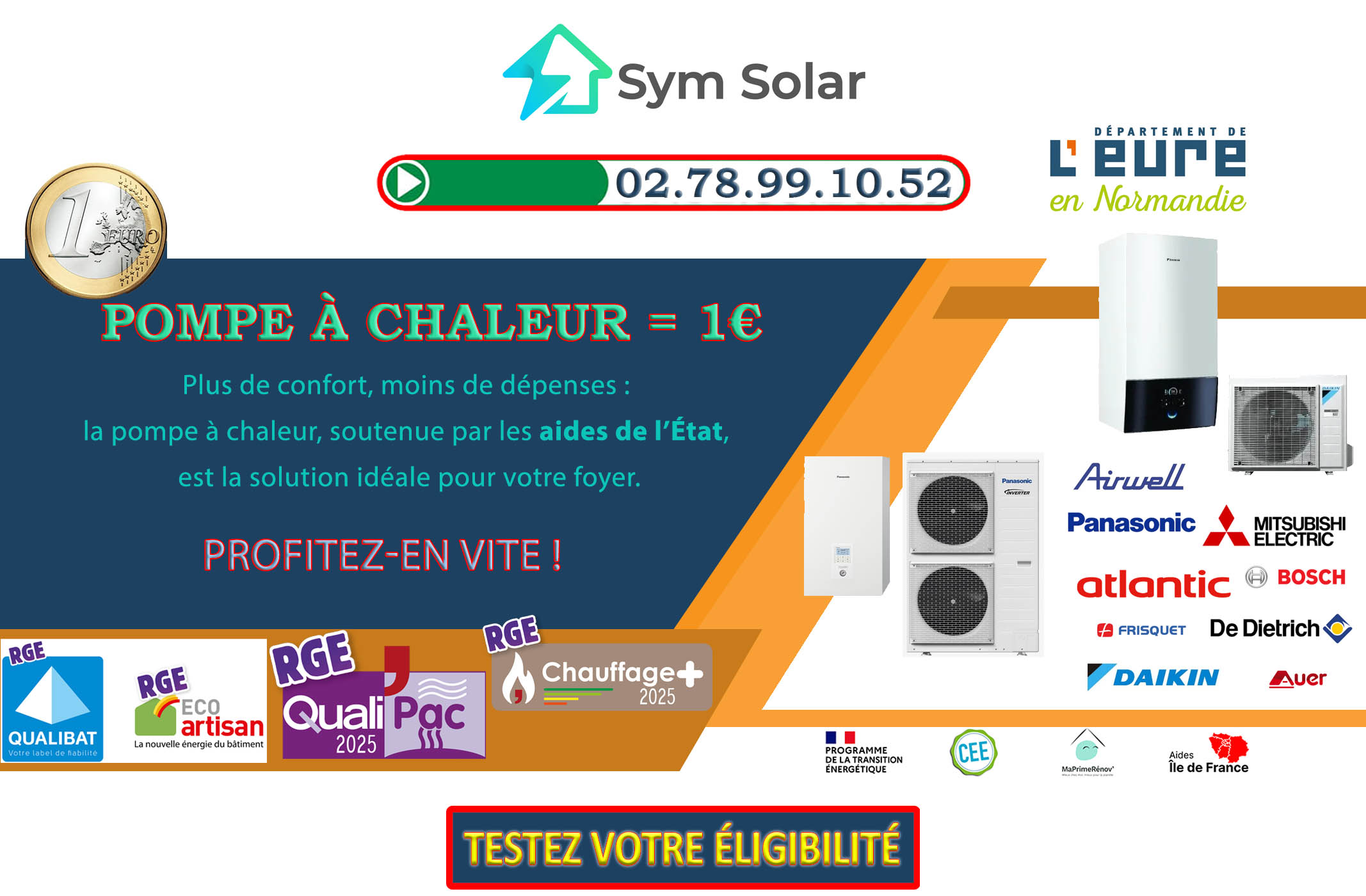 Pompe à chaleur 1 euro Doudeauville En Vexin 27150